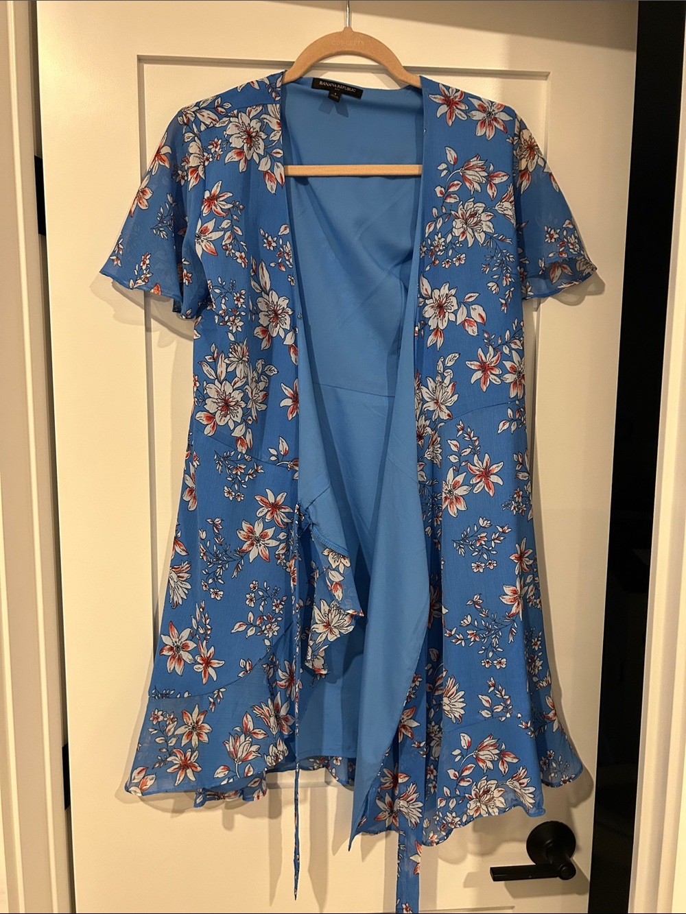 Banana Republic Blue Floral Mini Dress